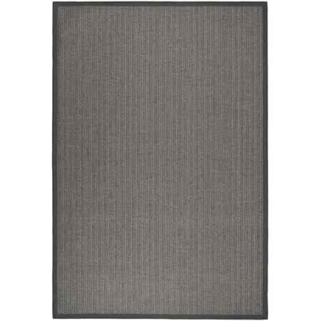 Safavieh Natural Fiber Power Loomed Square Rug- Grey Brown - Grey- 8 x 8 ft. NF444A-8SQ